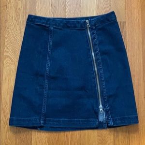 Free People Zipper Denim Skirt - Size 6